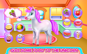 Cute Unicorn Caring & Dressup