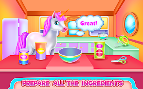 Cute Unicorn Caring & Dressup