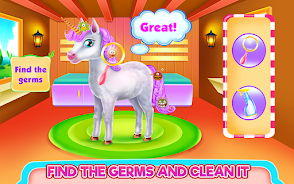 Cute Unicorn Caring & Dressup