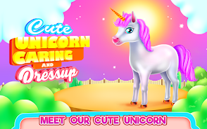 Cute Unicorn Caring & Dressup